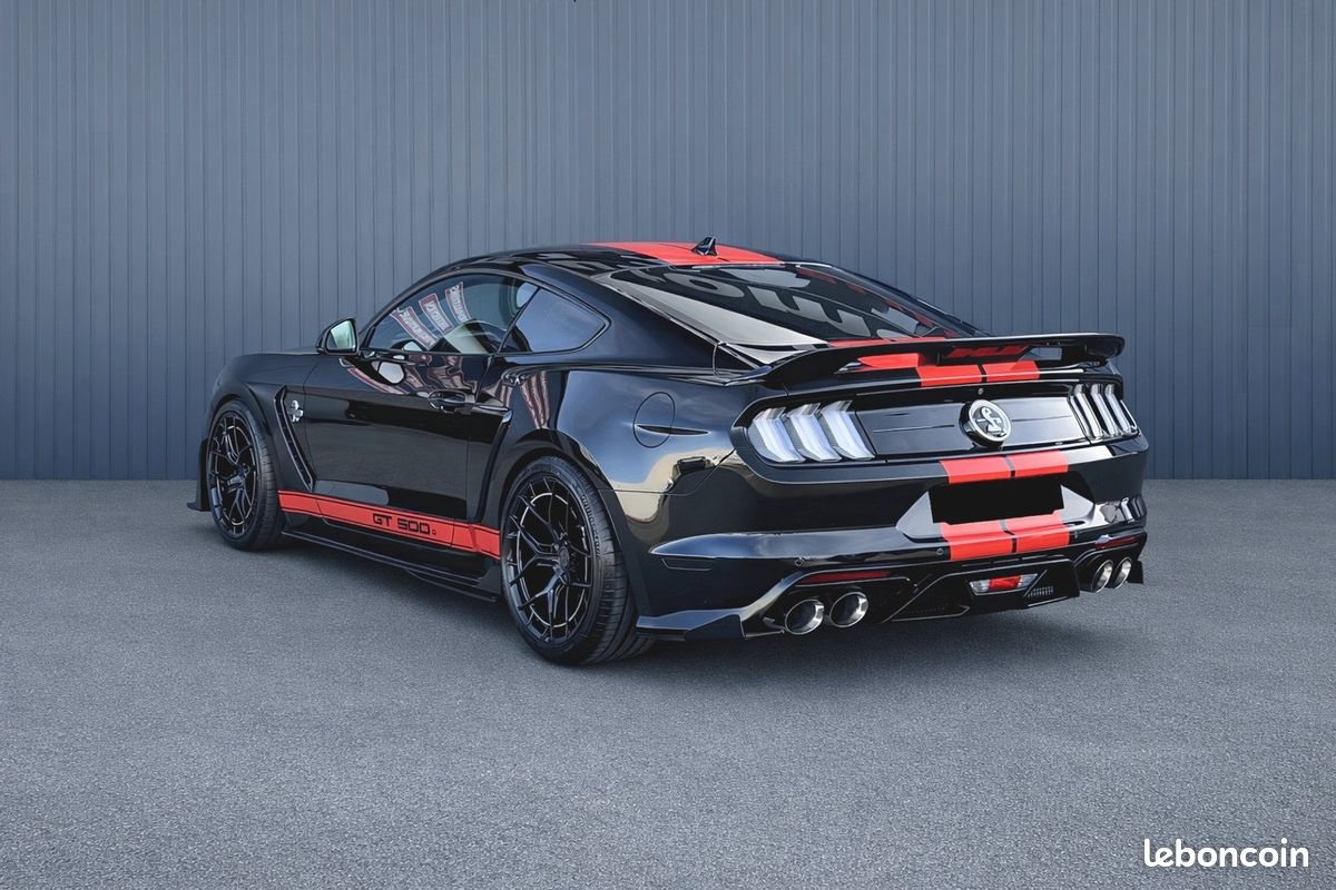 MUSTANG V8 FASTBACK GT 5.0L BVA10 450cv look SHELBY GT500 - malus ecolo + coc inclus - 1er main - Pack premium & confort - HIFI premium B&O + caisson basse - JA 20' - ressorts courts Kw - GTIE 1 an (image 6)