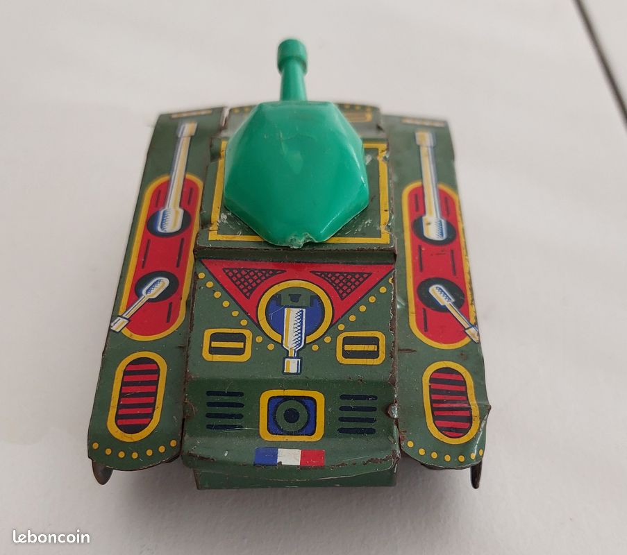 Char Militaire Jouet Vintage Clockwork – Tôle – Chinois 1960 – Ps319 – Neuf Boîte