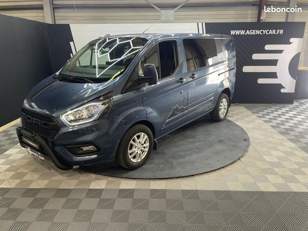 FORD TRANSIT Custom - 2.0 -130 cv Fourgon 280 L1H1 - aménagé - siège chauffants - suivi comp (image 2)