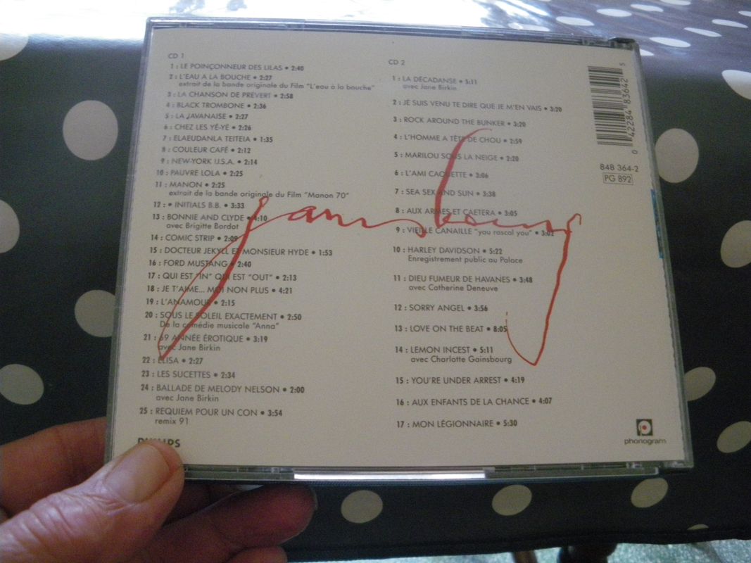 Double CD de Serge Gainsbourg - de gainsbourg à gainsbarre (image 2)