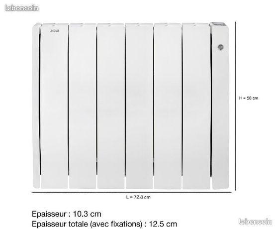 Radiateur électrique Acova Taffetas 2 – 1500 W – Neuf (image 2)