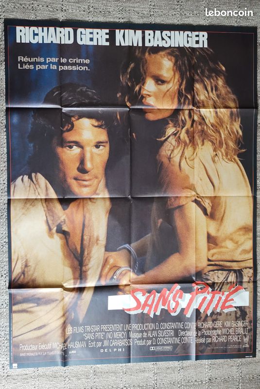 Affiches et photos : Sans Pitié, Kim Basinger, Richard Gere (image 1)