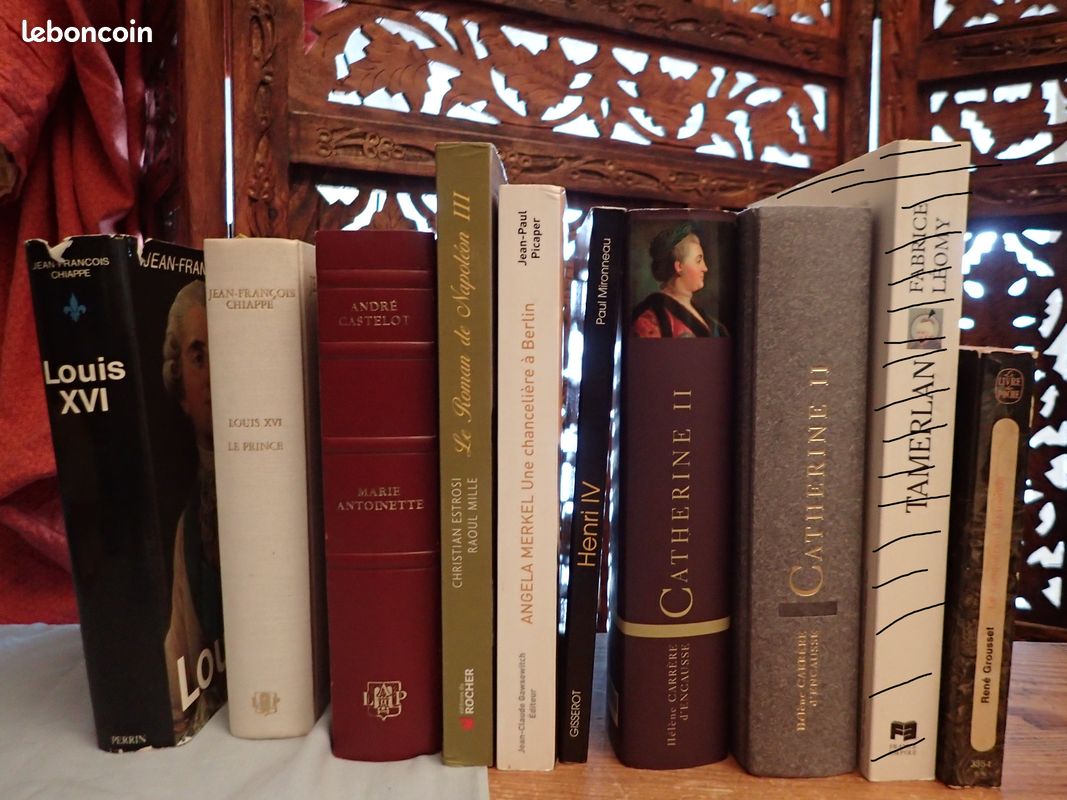 LOT Biographies (7 livres) rois,reines,chefs,conqurants (image 1)