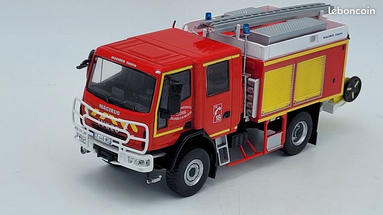 Fire Truck Iveco 150 E 28 WS Magirus-Camiya 1/43 new in box diecast