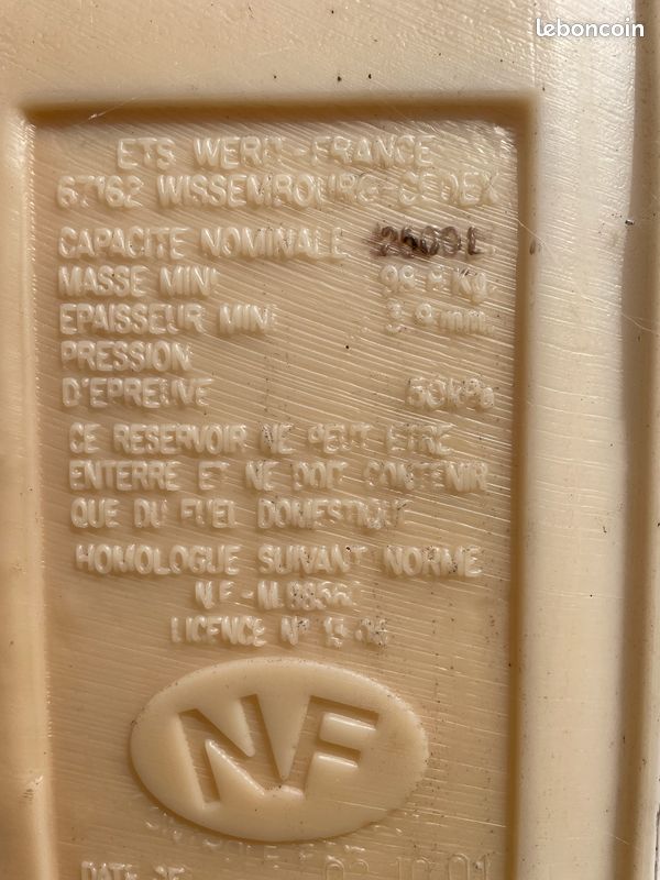 Cuve à fioul 2500L (image 2)