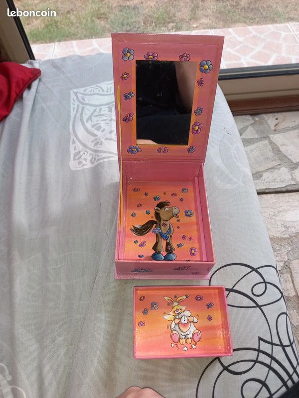 Coffret à bijoux Diddl rose avec miroir (image 2)