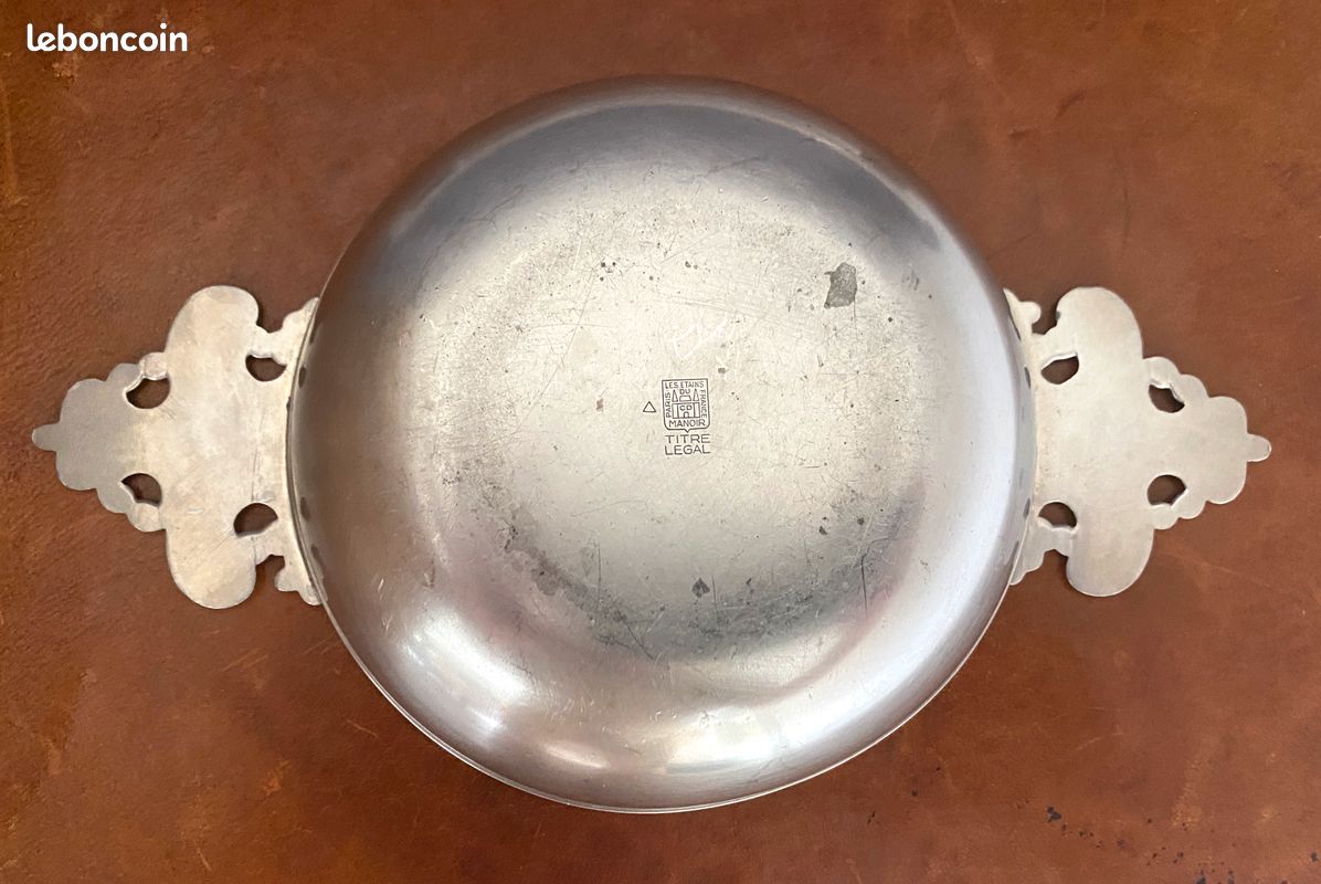 Taste-vin ou coupe vide-poche en argent, poinçon Minerve Pre - Lot
