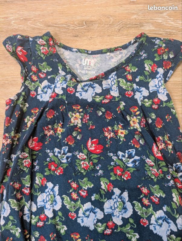 Robe fille fleurie Uniqlo 3 ans (image 3)