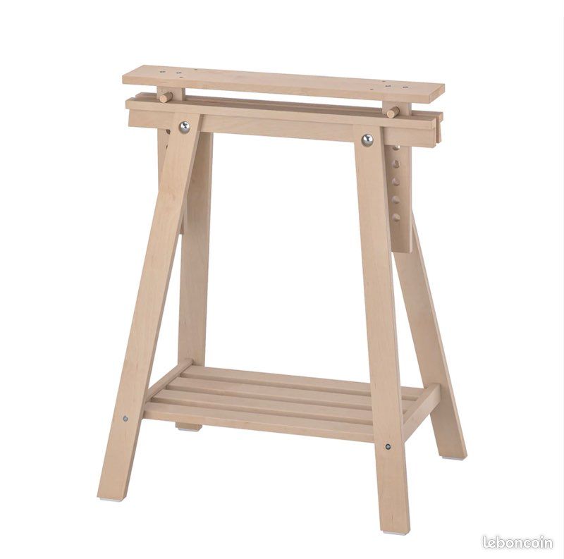 Deux tréteaux en bois ajustables (image 1)