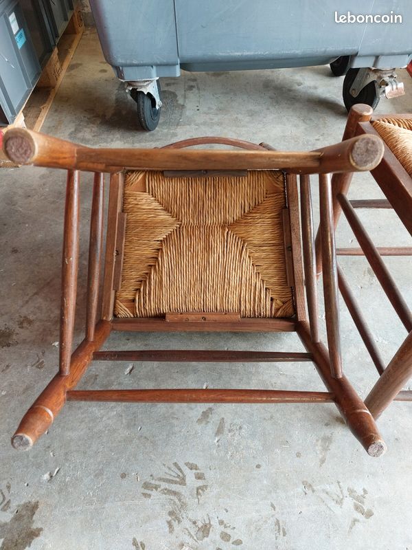 2 vintage chaises chêne (image 6)