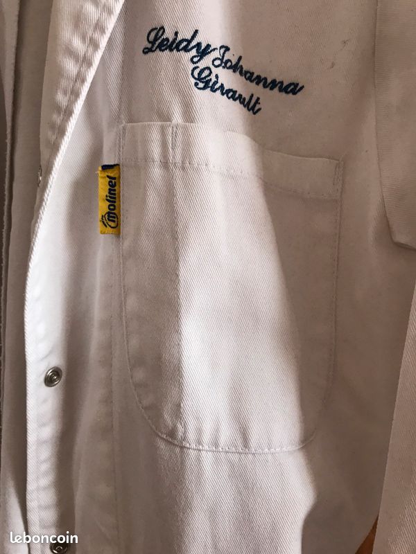 Blouse blanche moulinel (image 2)