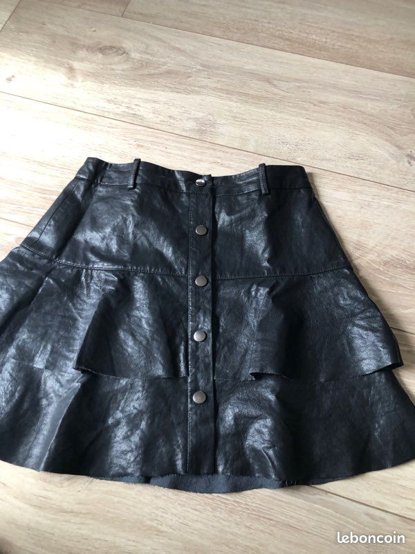 Jupe en cuir Zara (image 4)