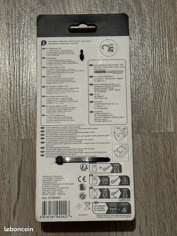 Mini baladeuse LED – Neuve (image 3)