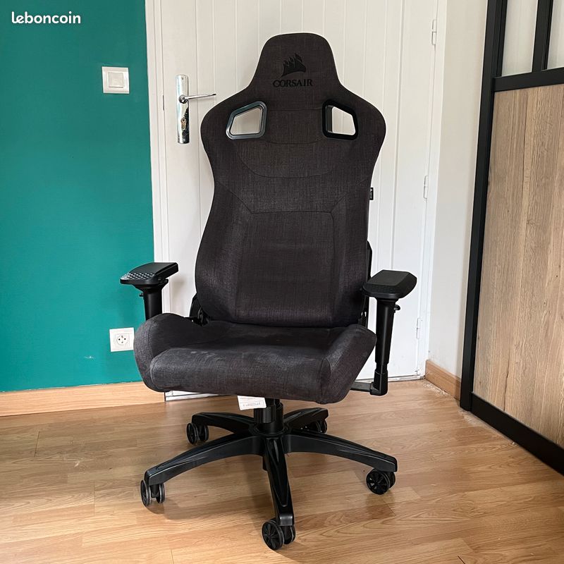 Fauteuil Gaming Corsair T3 Rush – 50 (à venir chercher) (image 1)