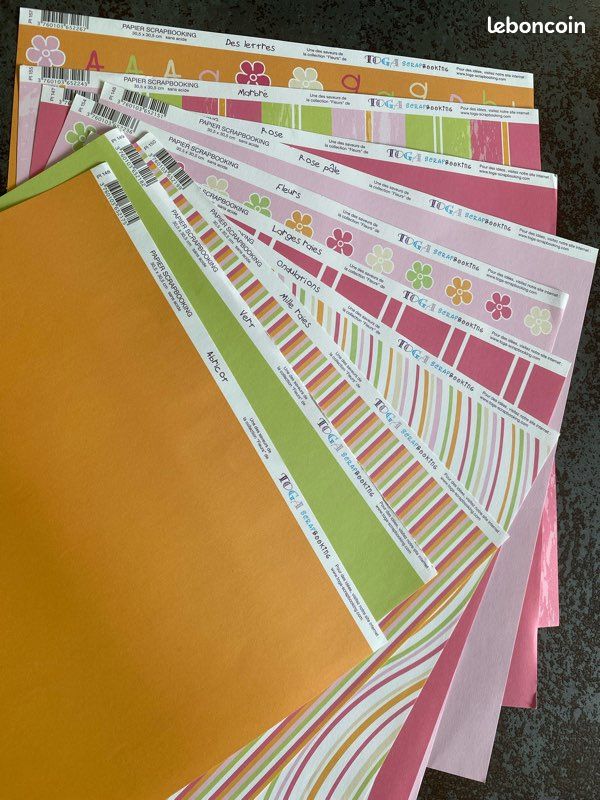 Scrapbooking feuilles papiers Toga (image 1)