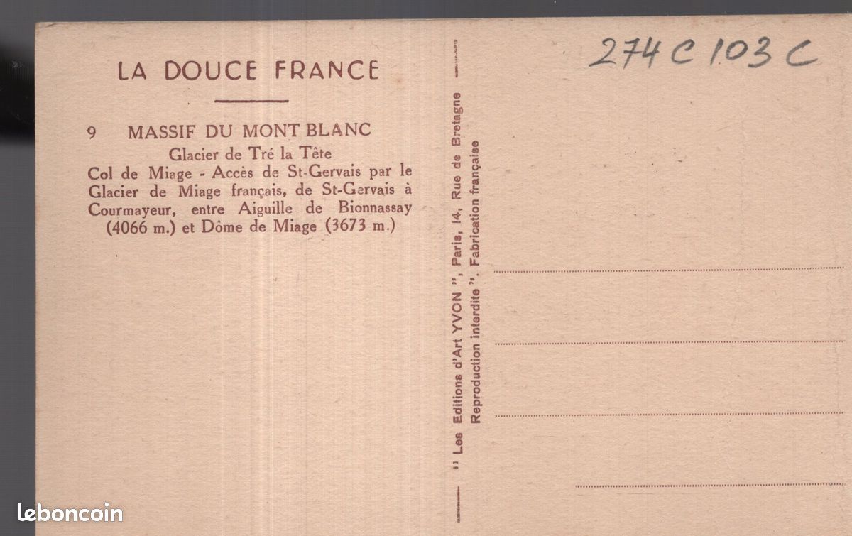 Chamonix-Mont-Blanc - La Gare - Carte postale ancienne et vue d'Hier et