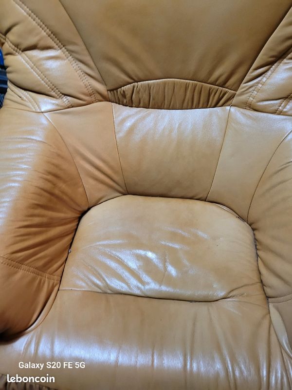 Fauteuil 1 place cuire (image 4)