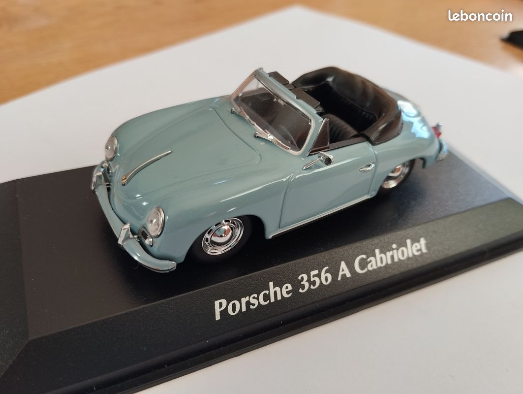 Porsche 356 Cabriolet Grise Miniature 1/43 – Heco Miniatures