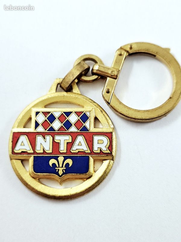 PORTE-CLES - Augis - HELIOGAZ 1960s - GAZ - Métal ÉMAILLÉ - Vintage
