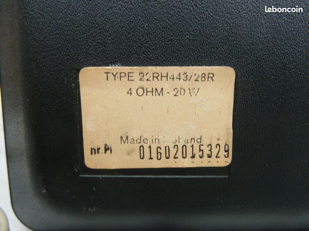 Paire d'enceintes hifi PHILIPS vintage / 2 VOIES - En parfait état cosmétique et de fonctionnement (image 3)