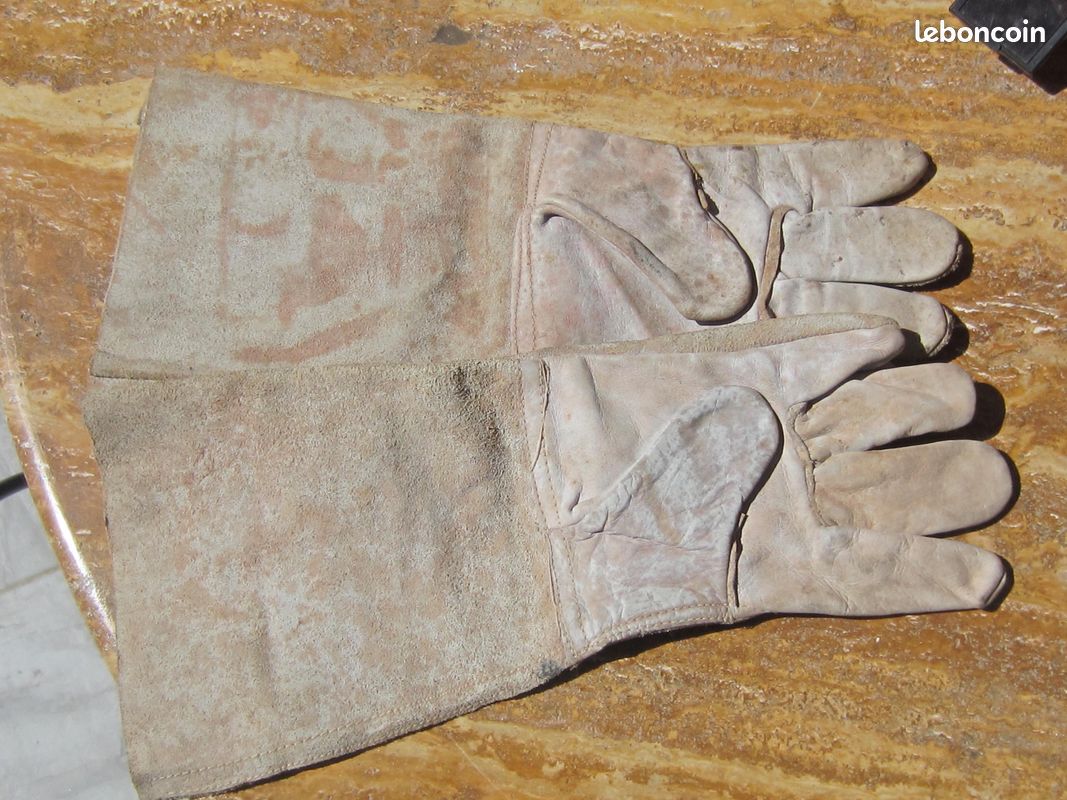 Gants cuir de soudure et manutention (image 1)