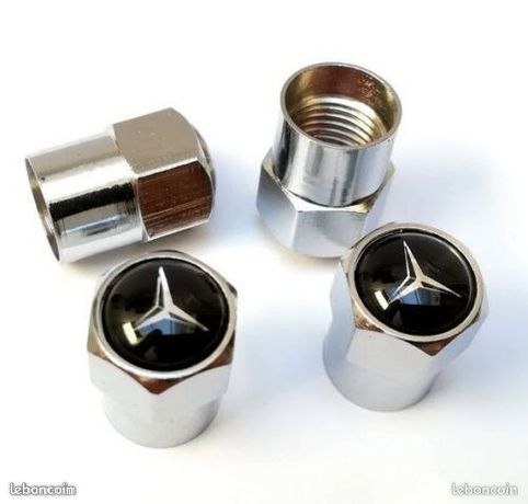 4 x Bouchon de valve Jantes alu MERCEDES Classe A C E S SL ML