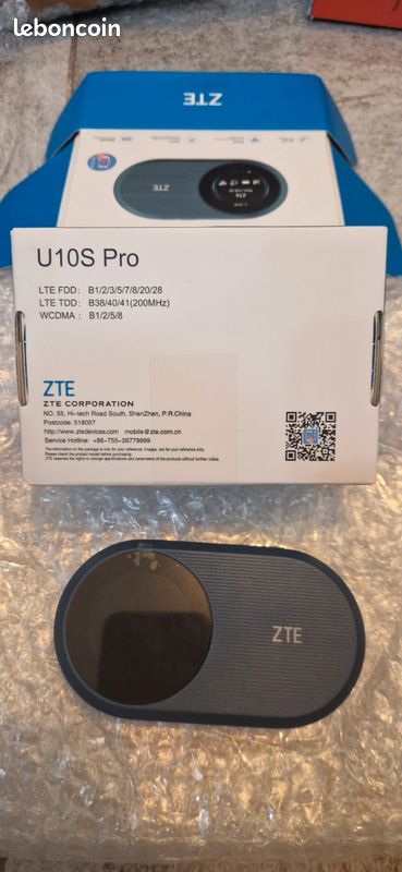 ZTE U10S Pro Blue, 4G+LTE Mobile Wi-FI 6, WiFi de Voyage Portable débloqué à Faible coût, connecte 32 appareils, 3000 mAh, autonomie de 10 Heures, itinérance sur Tous Les réseaux mondiaux (image 3)