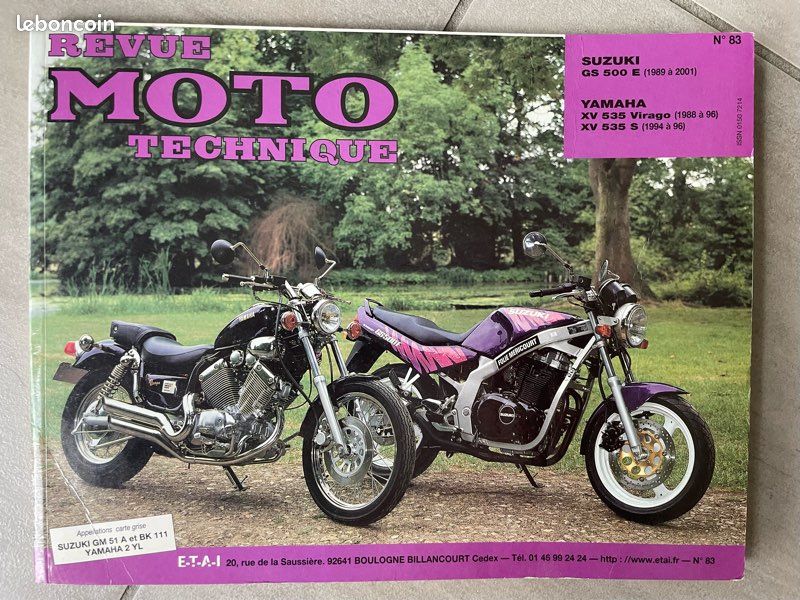 Revue technique GS500 / Virago 535 (image 1)