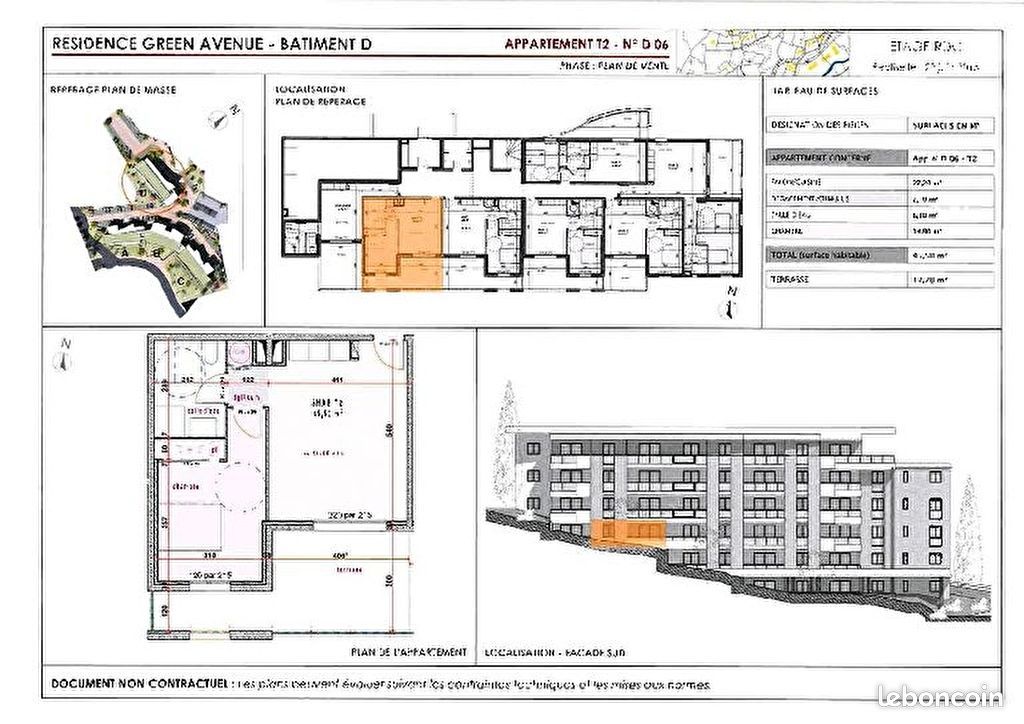Appartement a louer bastia - 2 pièce(s) - 46 m2 - Surfyn