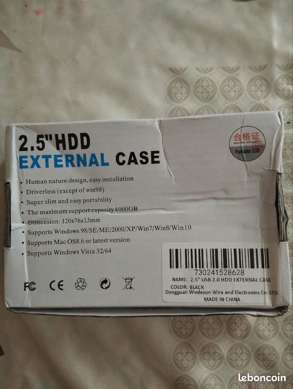 USB 2.0 HDD Disque Dur Externe Cas 2.5 Pouce En Plastique SATA Boîtier SSD Haute Vitesse Support De Transmission Fenêtre Mac Android (image 9)