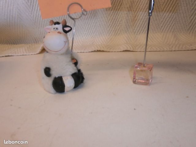 2 Portes photos en forme de cube transparent et une vache (image 3)