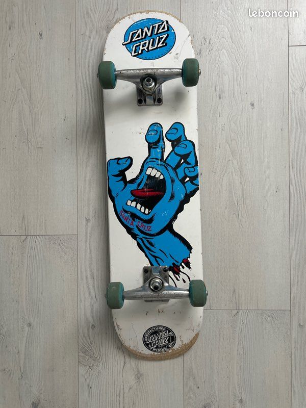 Porte-clés Skateboard Santa Cruz - Métal, Forme Planche à Roulettes - Neuf