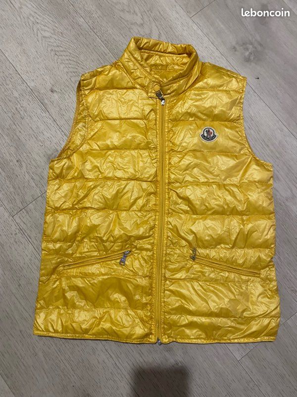 Doudoune sans manches Gui repliable jaune Moncler (image 3)
