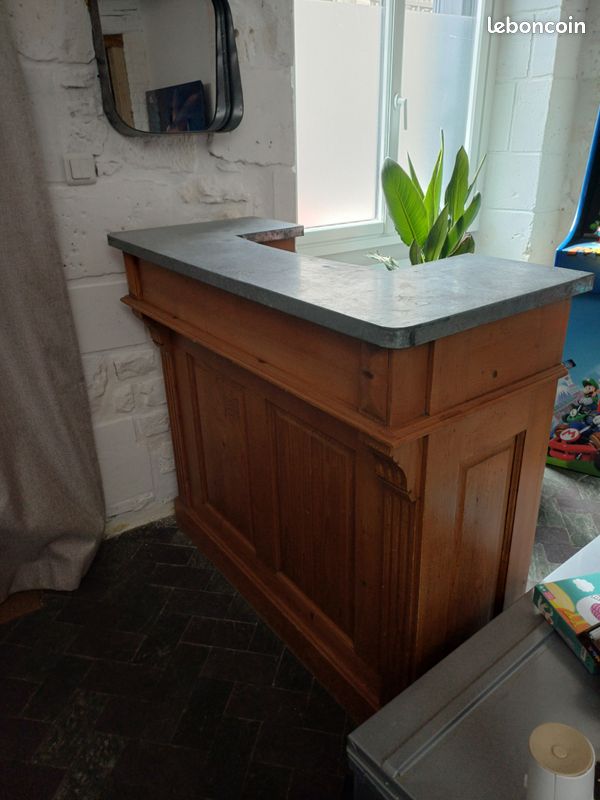Meuble bar dessus zinc (image 4)