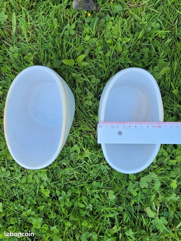 Cache pot blanc et rose (image 13)