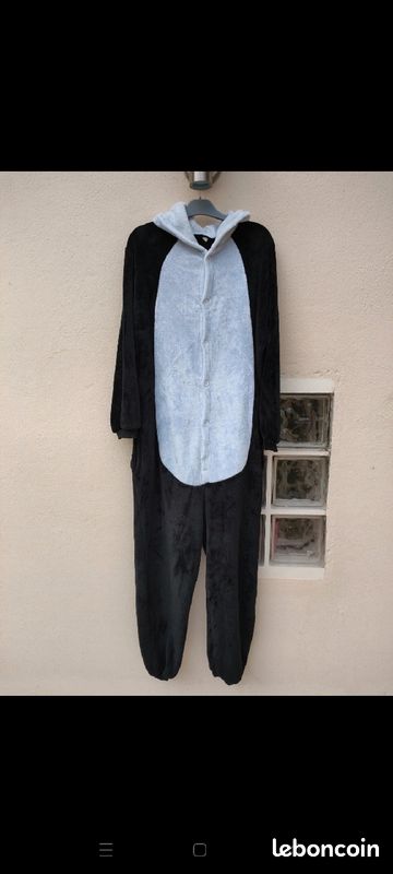 Pyjama à capuche Panda (image 1)