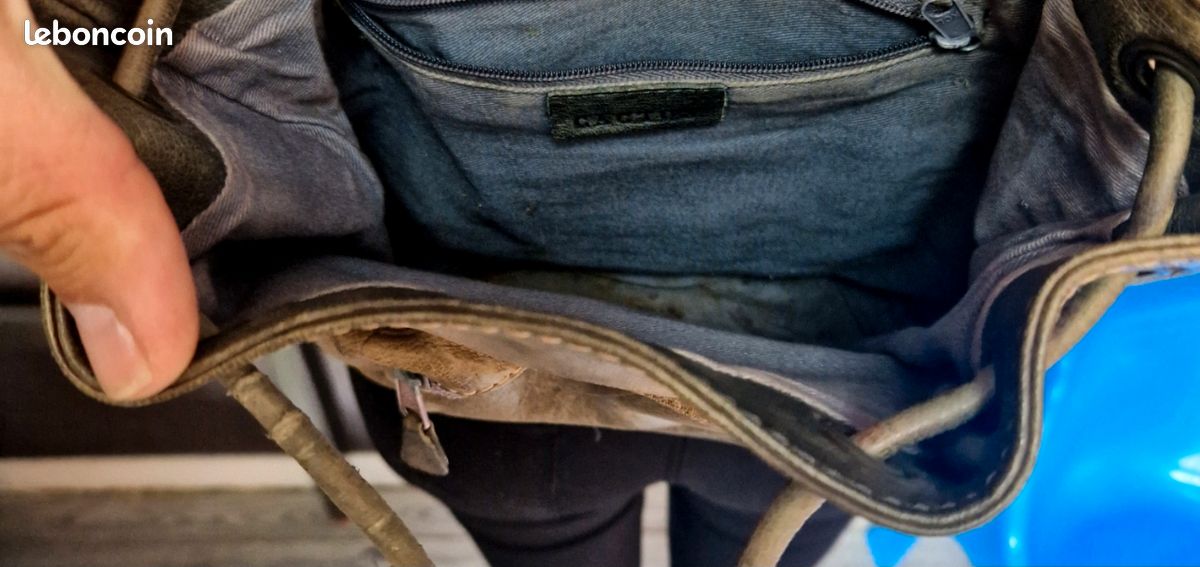 Sac à main à dos femme vintage, en cuir Cactus Accessoires