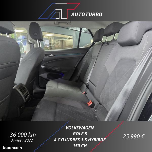 Volkswagen GOLF VIII 1.5 ETSI OPF 150CH STYLE DSG7 (image 23)