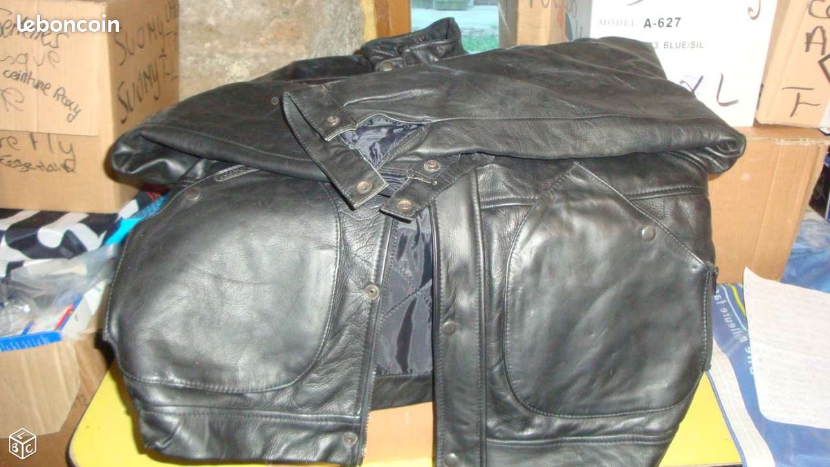Blouson moto cuir (image 2)