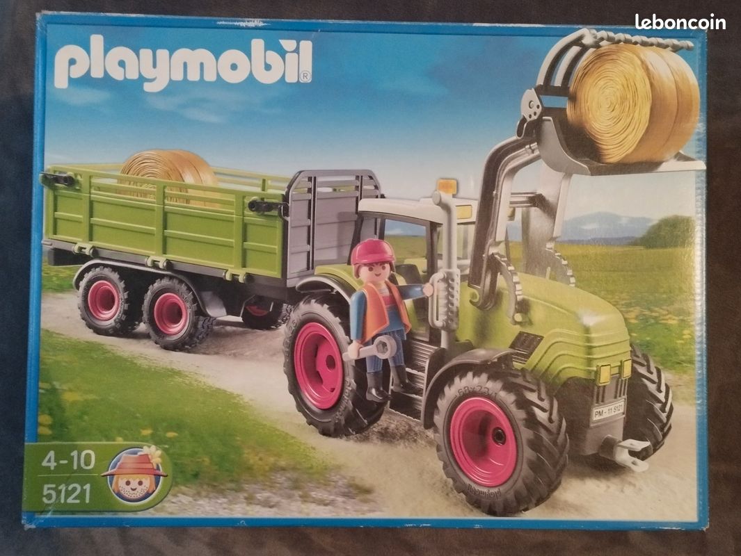 Pièce Détachée Playmobil Tracteur 5121 - Pneu/Roue 85 X 26 - Référence 1416 - Occasion