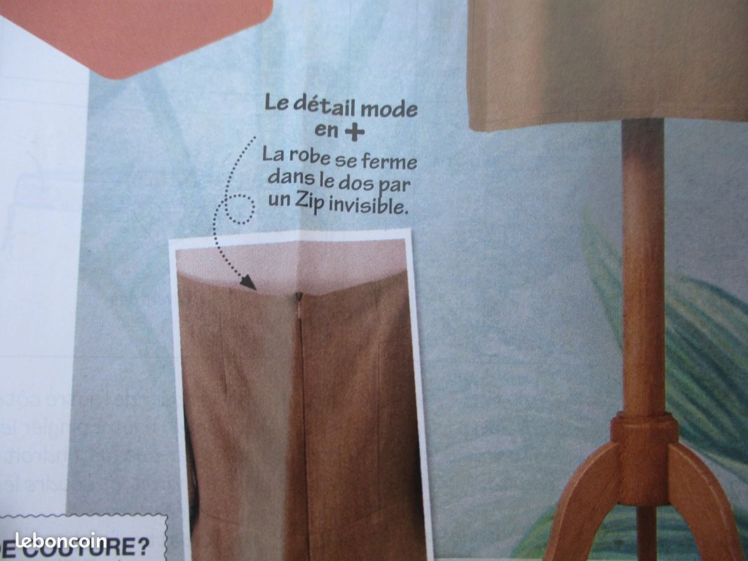 Patron De Couture Modes Et Travaux - Robe à Manches Ballon, Août 2024, Pour Femme