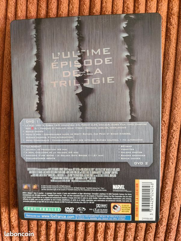 DVD du film X-Men : L'affrontement final (édition collector 2 DVD) (image 2)