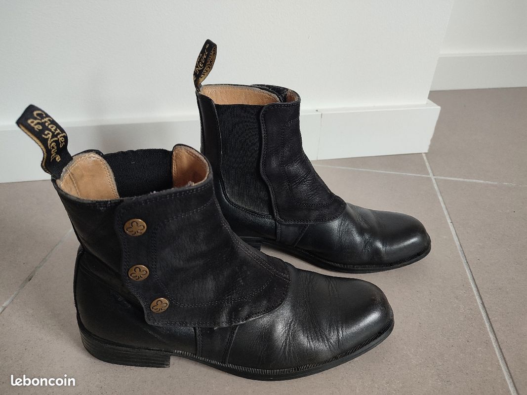 Boots Bottines noires Charles de Nevel T.39 (image 1)
