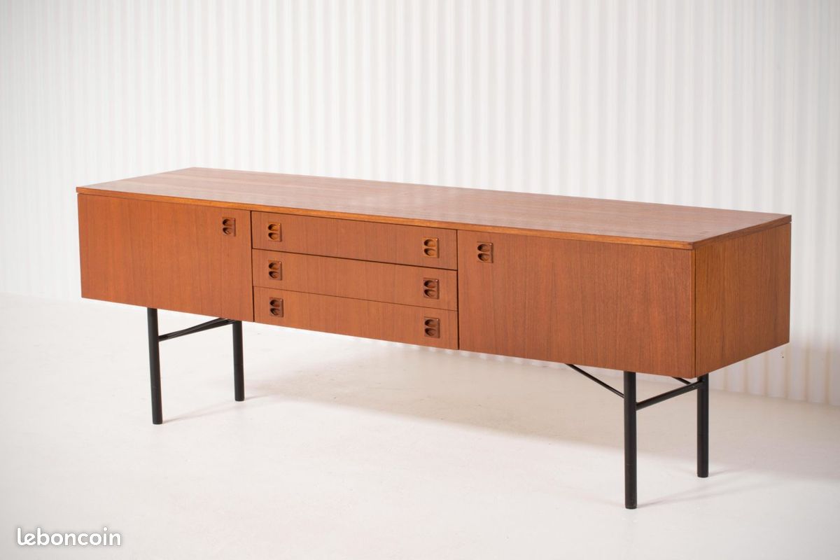 Enfilade Scandinave , en Teck & Acier de 1960 (image 2)
