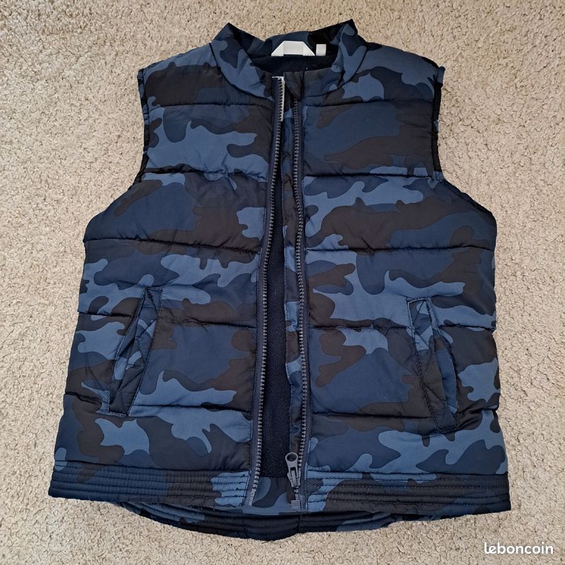 Doudoune sans manche camouflage bleu foncé neuve (image 3)
