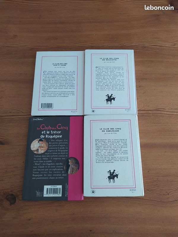 4 Livres LE CLUB DES CINQ Bibliothèque Rose HACHETTE (image 2)