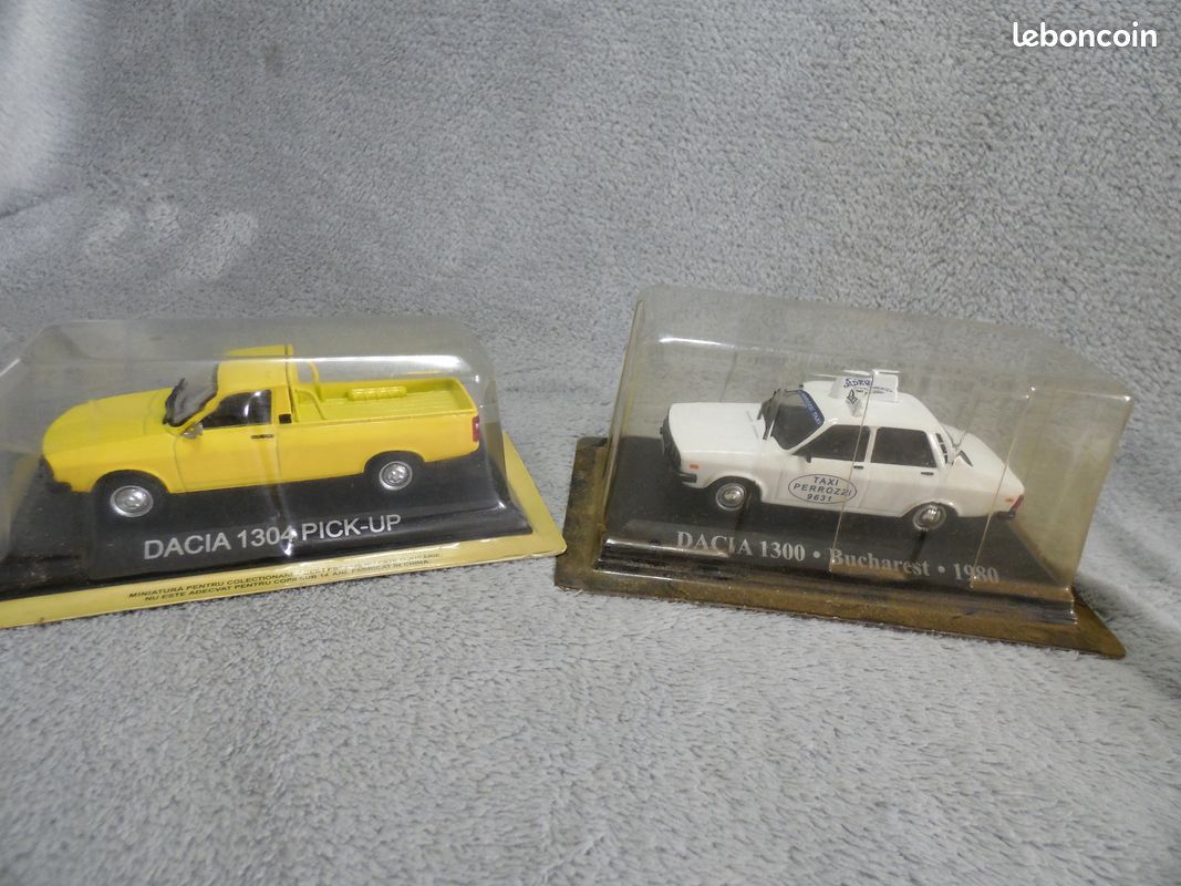 Modèle Réduit Dacia 1300 Taxi Bucarest 1980 à L'échelle 1/43 - Marque IXO, Neuf En Boîte D'origine