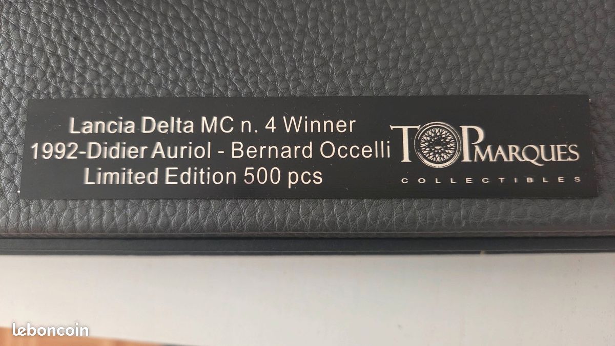 Miniature Top Marques 1:18 Lancia Delta MC 1992 - Version Dirty - Signée Didier Auriol