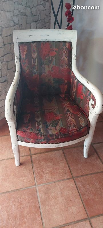 2 Fauteuils en bois ancien foncé (image 4)
