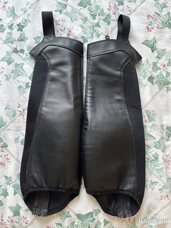 Chap Cuir Synthétique Demi-chaps Équitation AK Equestrian - Protection